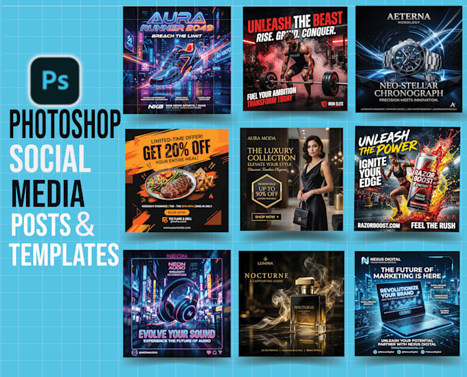 create professional social media post design for your brand
