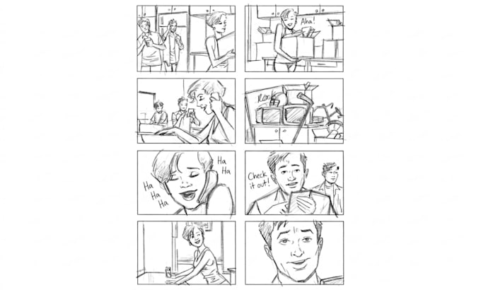 create game cinematic storyboard sequences and cutscenes for games