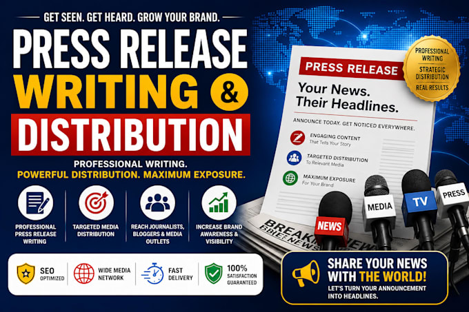 do press release writing and press release distribution