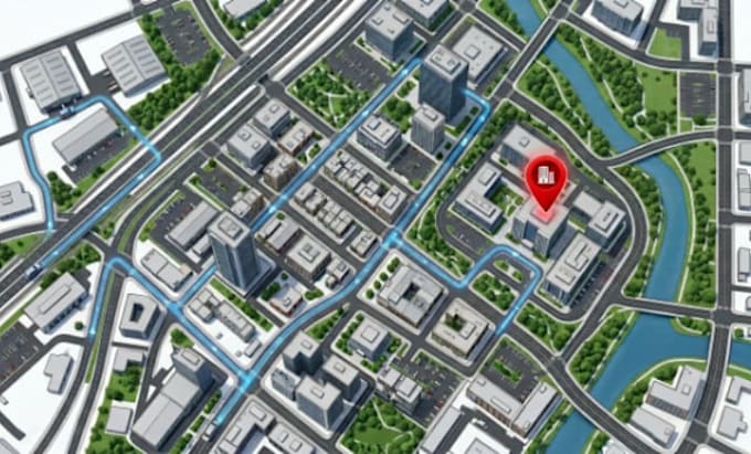 create professional vector maps, office location maps and road maps
