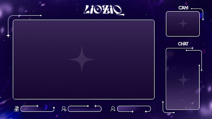 design a premium twitch overlay and stream branding package