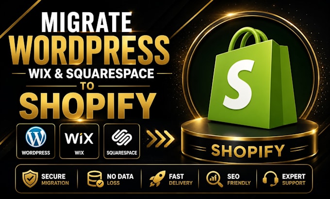 migrate wordpress website to shopify wix squarespace migration to shopify