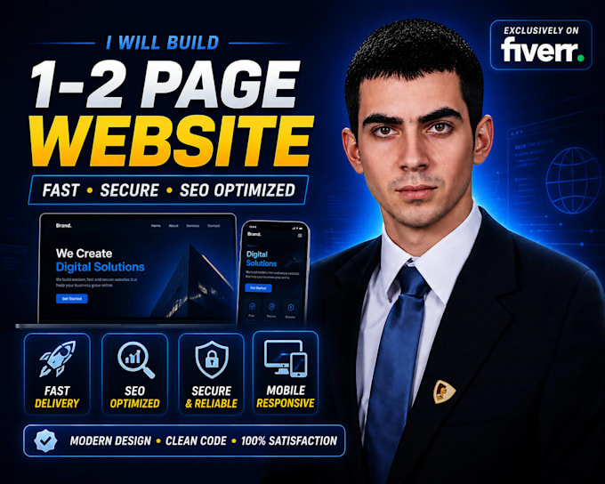 create your 1 or 2 page website SEO optimized