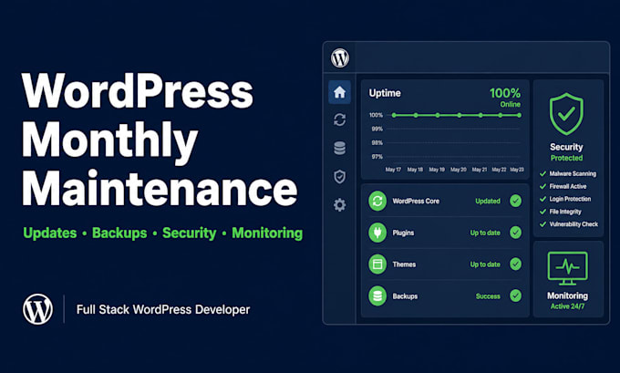 be your white label wordpress developer for monthly website maintenance and care