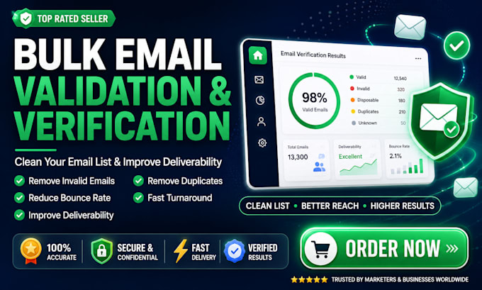 provide bulk email list validation service with full details