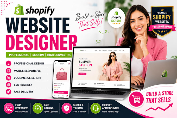 be your professional shopify website designer and ecommerce expert