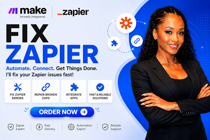 fix zapier workflows, zapier automation, zapier integration, webhook fix make