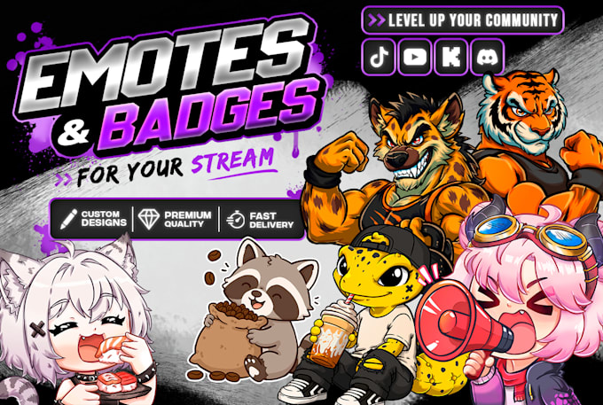 create twitch, kick and youtube emotes for your community