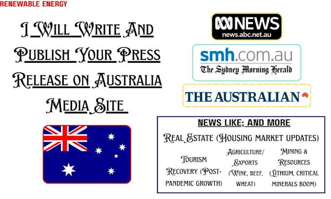 write and publish your press release on australia media site