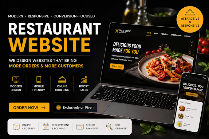 build a restaurant online ordering website and migration