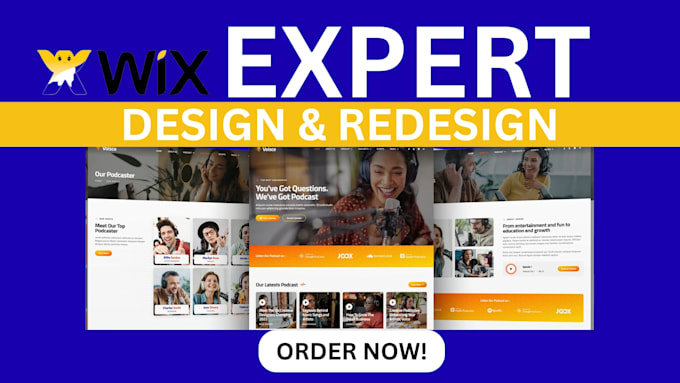 build wix website design redesign wix website and update wix website for you
