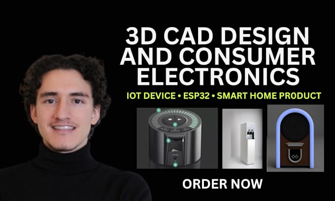 do iot device cad design, esp32, smart home product and consumer electronics