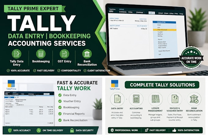 do tally data entry bookkeeping and accounting work