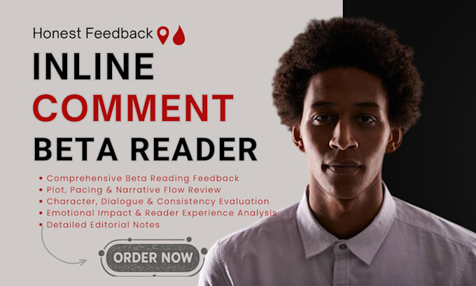do inline romance fantasy beta read, proofread, edit fiction memoir alpha reader