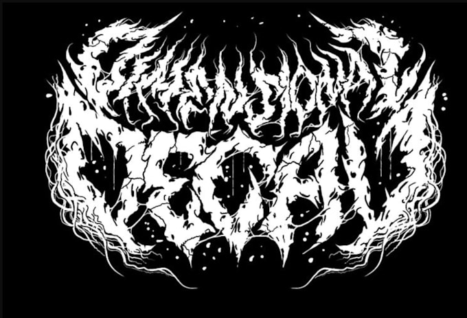 design a brutal and aggressive deathcore metal logo