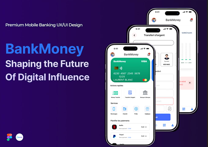 Design a secure mobile banking app and fintech ui ux in figma by ...