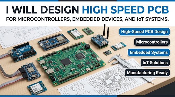 design high speed pcb for microcontrollers, embedded devices, and iot systems