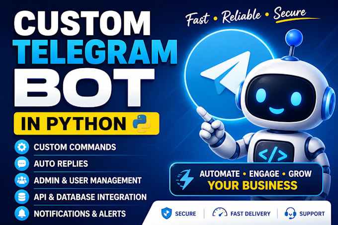 create a custom telegram bot in python