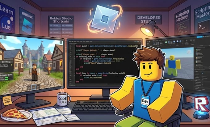 create roblox scripting, roblox game development and lua coding, role playing