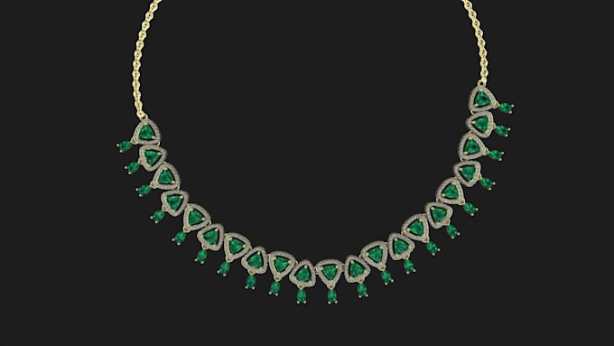 design custom jewelry cad and realistic 3d rendering