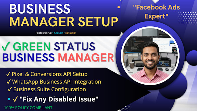 do meta business manager setup fix facebook ad account