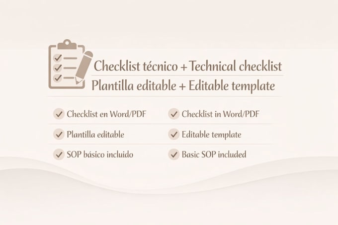 create practical checklists for technical investigations