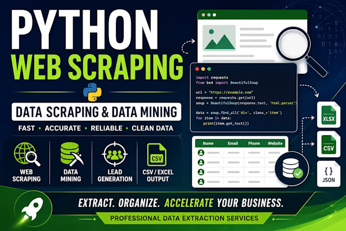 do web scraping, python web scraping, data scraping and data mining in python