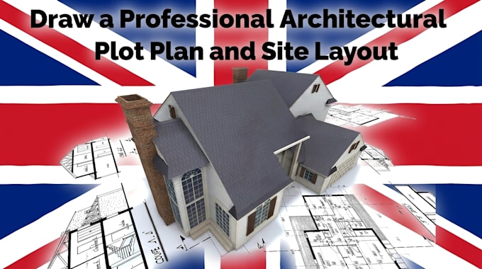 draw a professional architectural plot plan and site layout