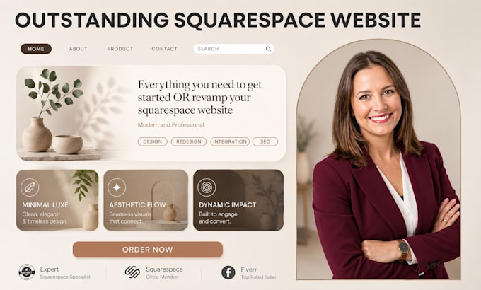 build squarespace website design and redesign squarespace website development