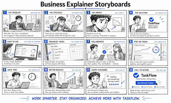 storyboard your business explainer video professionally