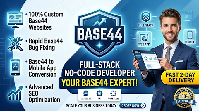 build a full stack base44 website base44 expert base44 bug fixing base44 debug