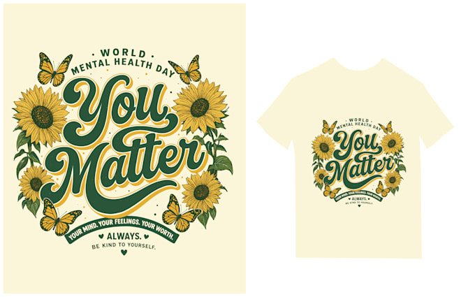 design unique vintage mental health awareness t shirt