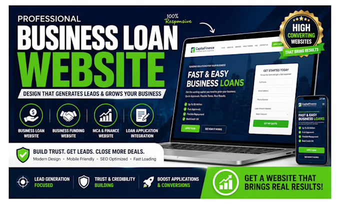 build business loan website loan website payday loan mca mortgage website