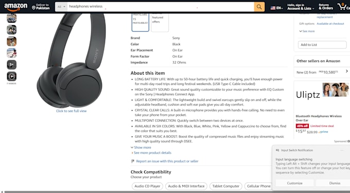 we will write amazon description