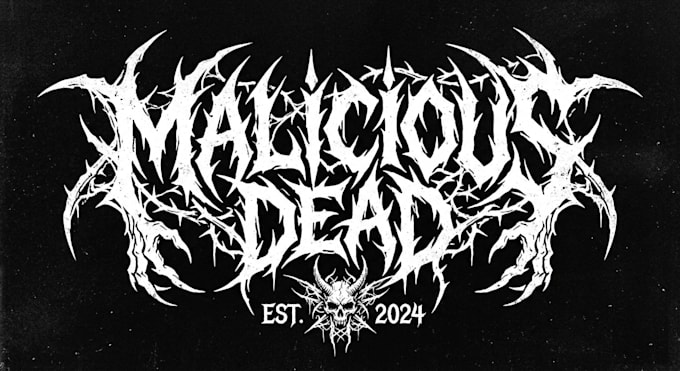custom death metal, metalcore with texture and chrome effect