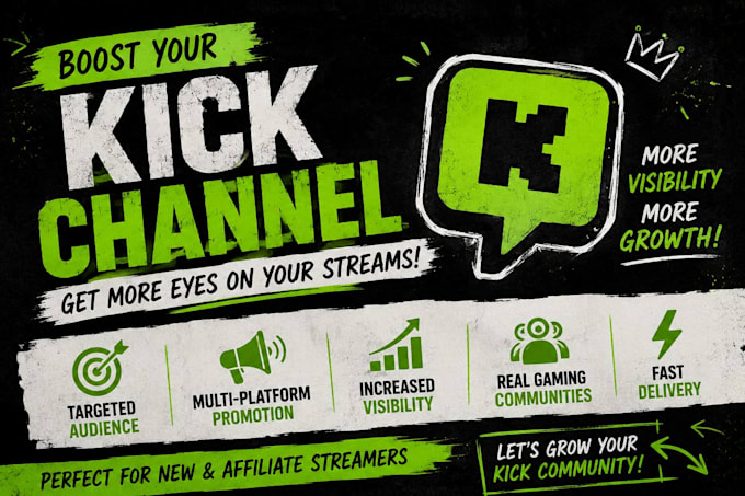 boost your kick stream visibility with targeted promotion