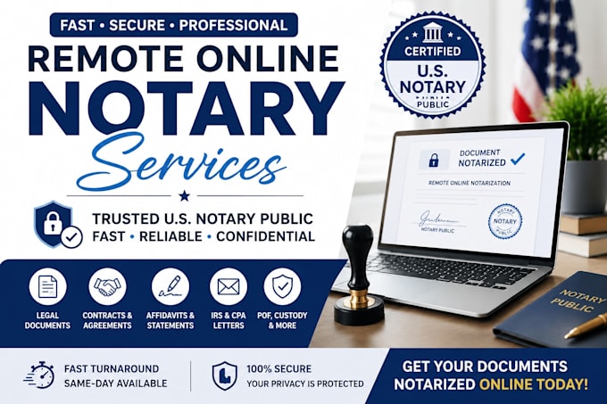 perform online notary services
