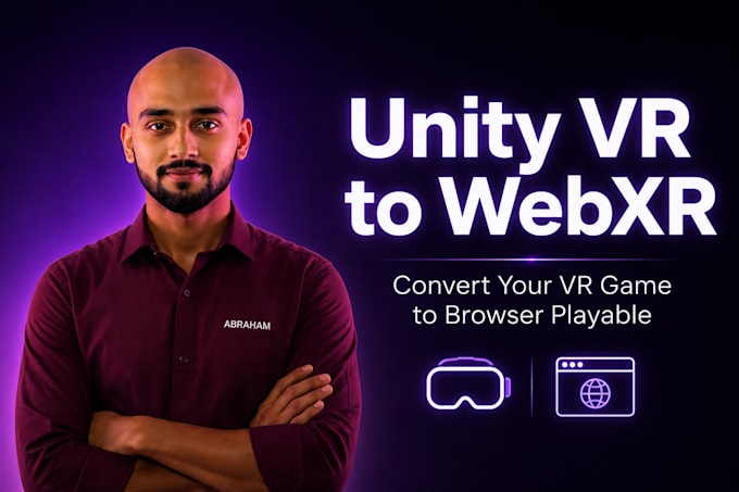 convert your unity VR game to webxr browser playable version