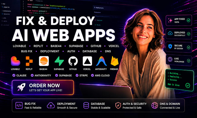 fix deploy lovable app to vercel github hipaa replit supabase claude antigravity