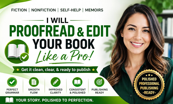 be your book editor, proofreader, and manuscript reviewer