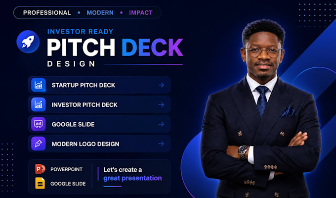 design a investor pitch deck