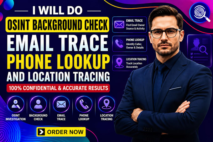 do osint background check email trace phone lookup and location tracing