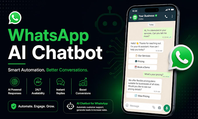 build a whatsapp ai chatbot for booking ordering and support