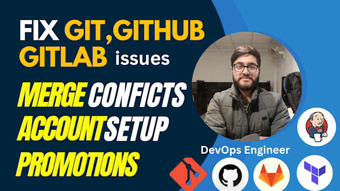 fix git,github and gitlab issues version control,merge error