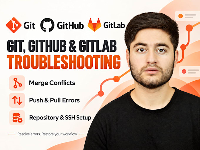 fix git github and gitlab issues version control,merge error