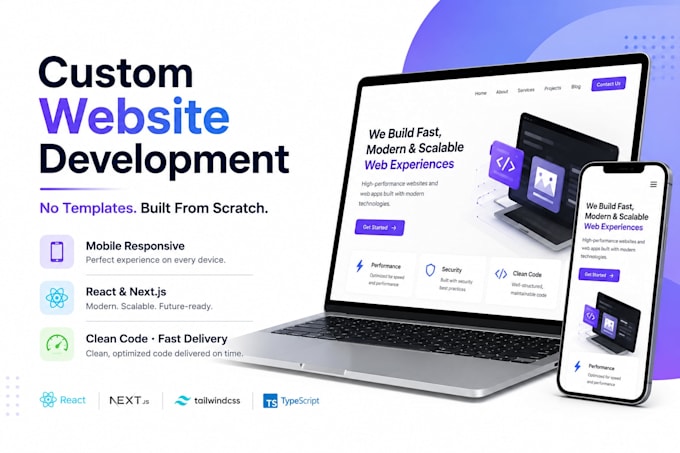 build a custom website as a frontend web developer