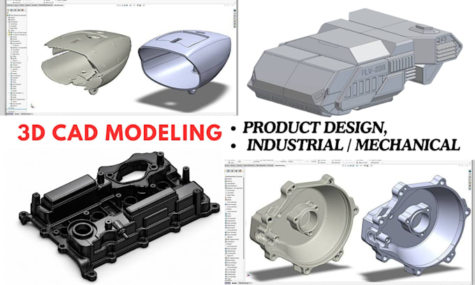 reverse engineering from stl obj 3d scan to step cad model mechanical industrial