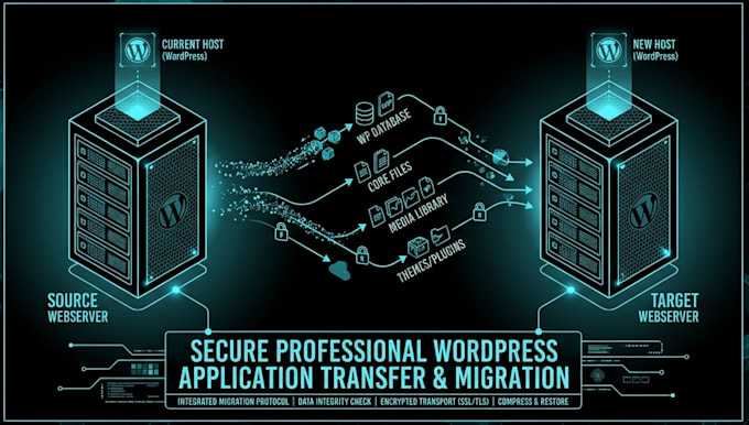 migrate or transfer a wordpress application professionally