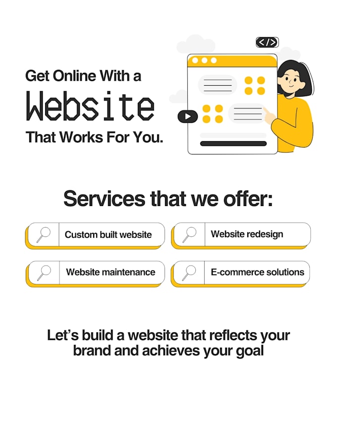 create a professional responsive website for your business