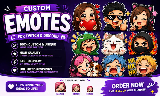 create twitch emotes, stream overlay, twitch overlay, and twitch sub badges